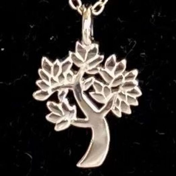 AQ# Sterling 925 Silver “ Tree of Life” Pendant & 18” Chain - Picture 2 of 9